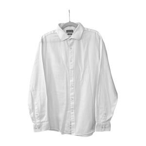 Michael Kors White Slim Fit Button Down Dress Shirt Size Men's XL